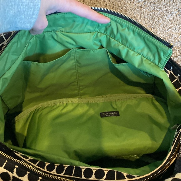 😍😍😍Kate Spade Stevie Diaper & changing pad in NOEL geometric pattern - Picture 16 of 16